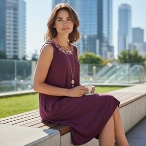 R & M Richards Sheath Dress with Detachable Necklace Size 16